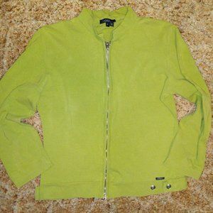 Free Add On - Gabrielle Green Zipper Sweatshirt with 3/4 sleeves - AS-IS